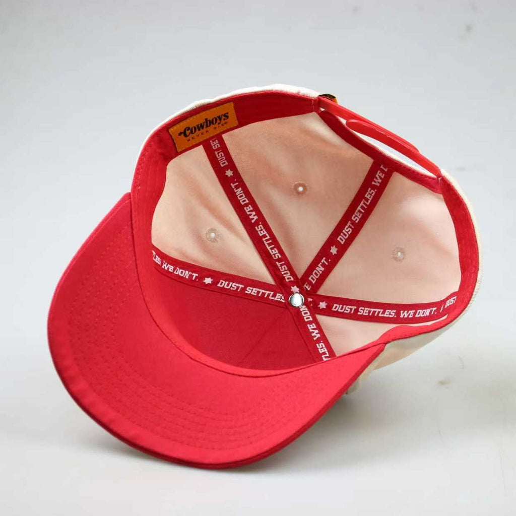 THE COWBOY CLASSIC SNAPBACK - CREAM/RED