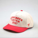 THE COWBOY CLASSIC SNAPBACK - CREAM/RED
