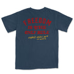The FREEDOM RULES TEE (DUST NAVY)