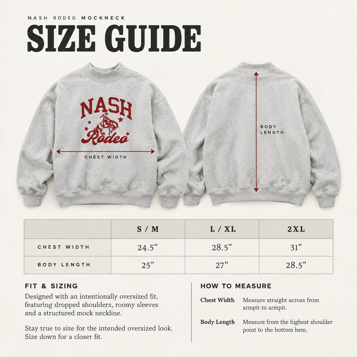 NASH RODEO MOCKNECK